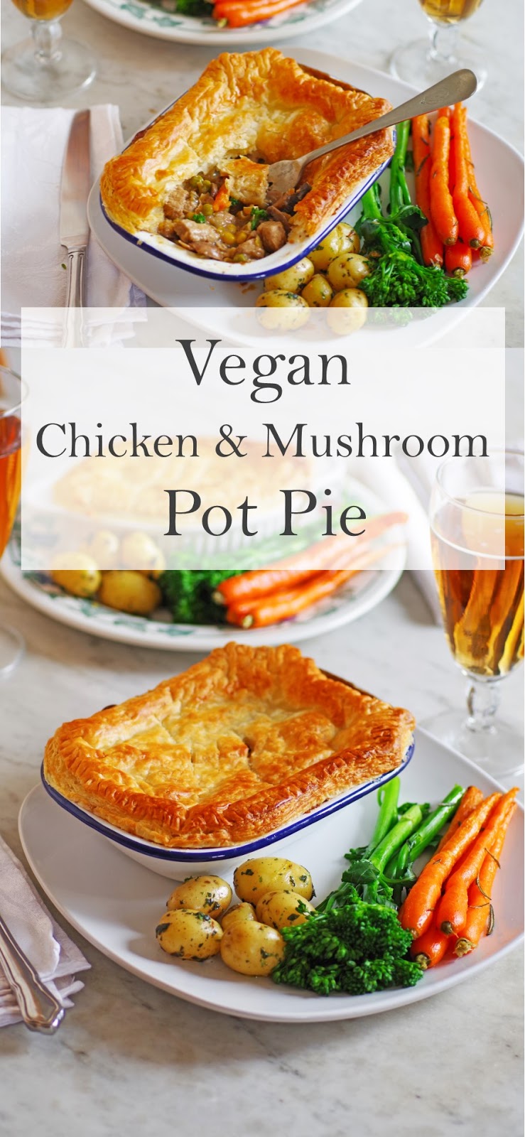 Vegan Chicken & Mushroom Pot Pie Euphoric Vegan