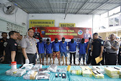 Kapolda Sumut Rilis Pengungkapan Kasus Peredaran Narkoba Jaringan Internasioanal Asal Malaysia, Seberat 17 Kilogram Shabu