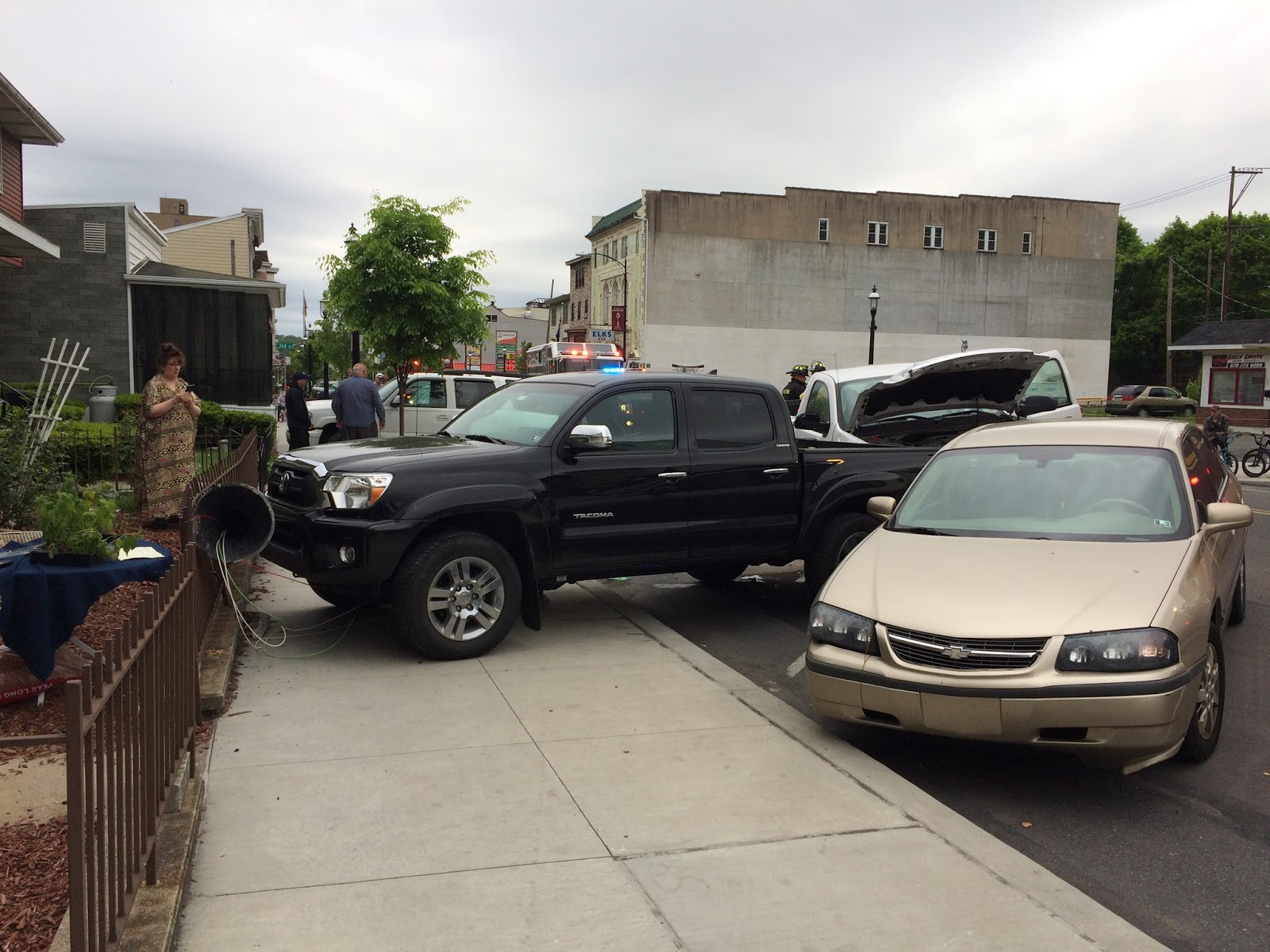 Driver Crashes into Parked Vehicles Sunday Afternoon
