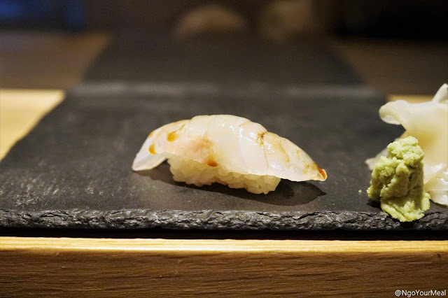 Red Snapper Sushi at DOMODOMO in New York City Red Snapper Sushi at DOMODOMO in New York City