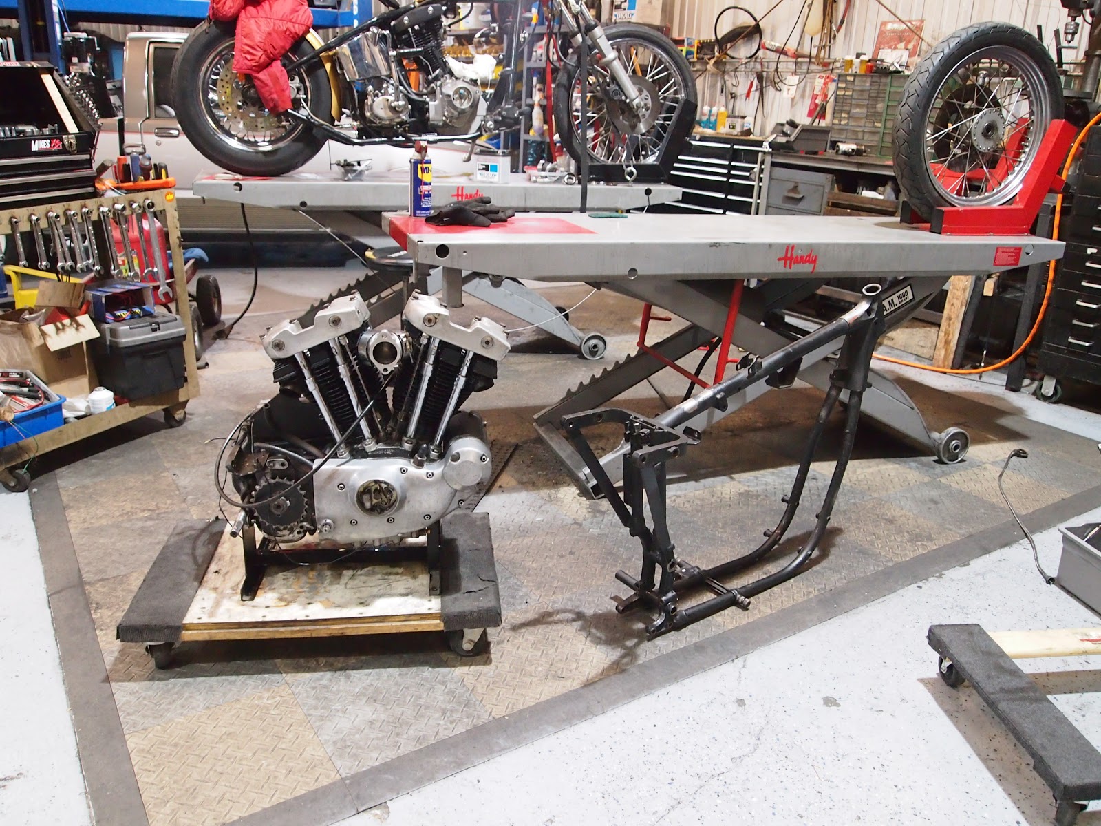 ironhead sportster rolling chassis