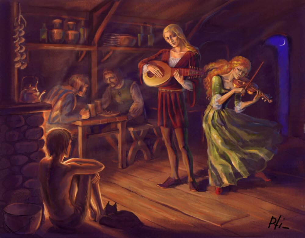 бард лютик ведьмак сериал. сыграть балладу. лютнист эпоха возрождения. полуэльф бард. сыграть балладу.