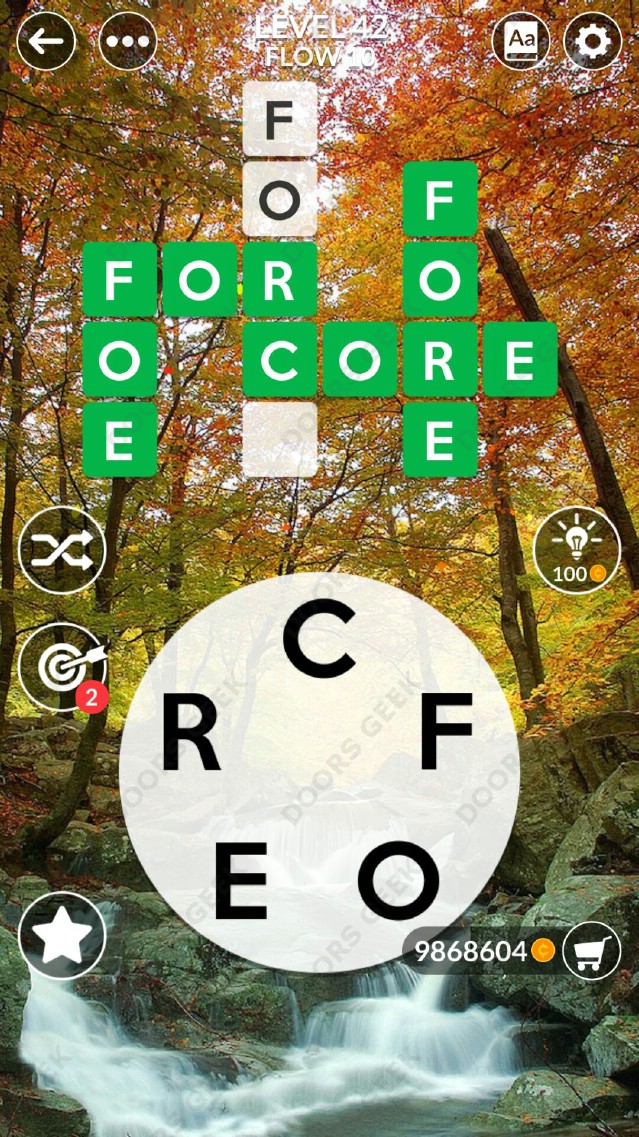Wordscapes Level 42 Answers ~ Doors Geek