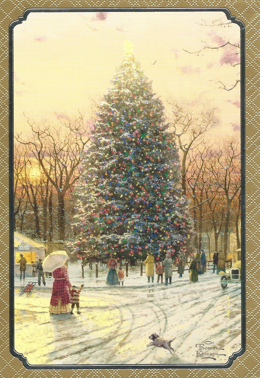 MY POSTCARD-PAGE: CANADA ~Christmas Greetings - Holiday at Town Square~