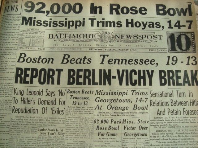 1 January 1941 worldwartwo.filminspector.com Baltimore News-Post headlines