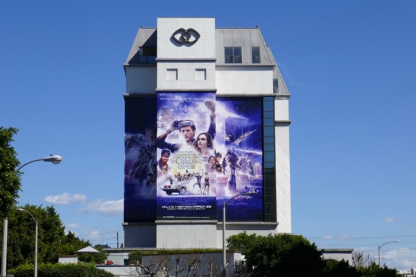 Giant Ready Player One movie billboard Giant Ready Player One film billboard