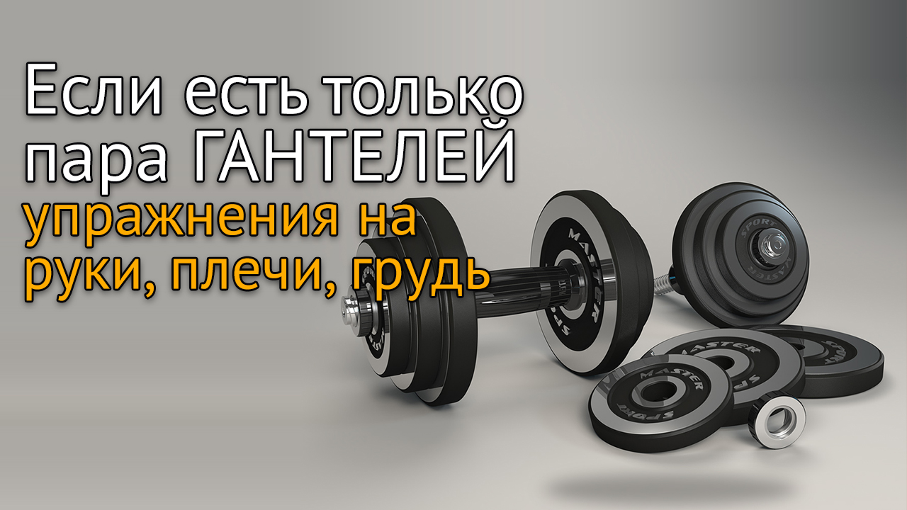 Если есть только пара ГАНТЕЛЕЙ: упражнения с гантелями дома на плечи ...