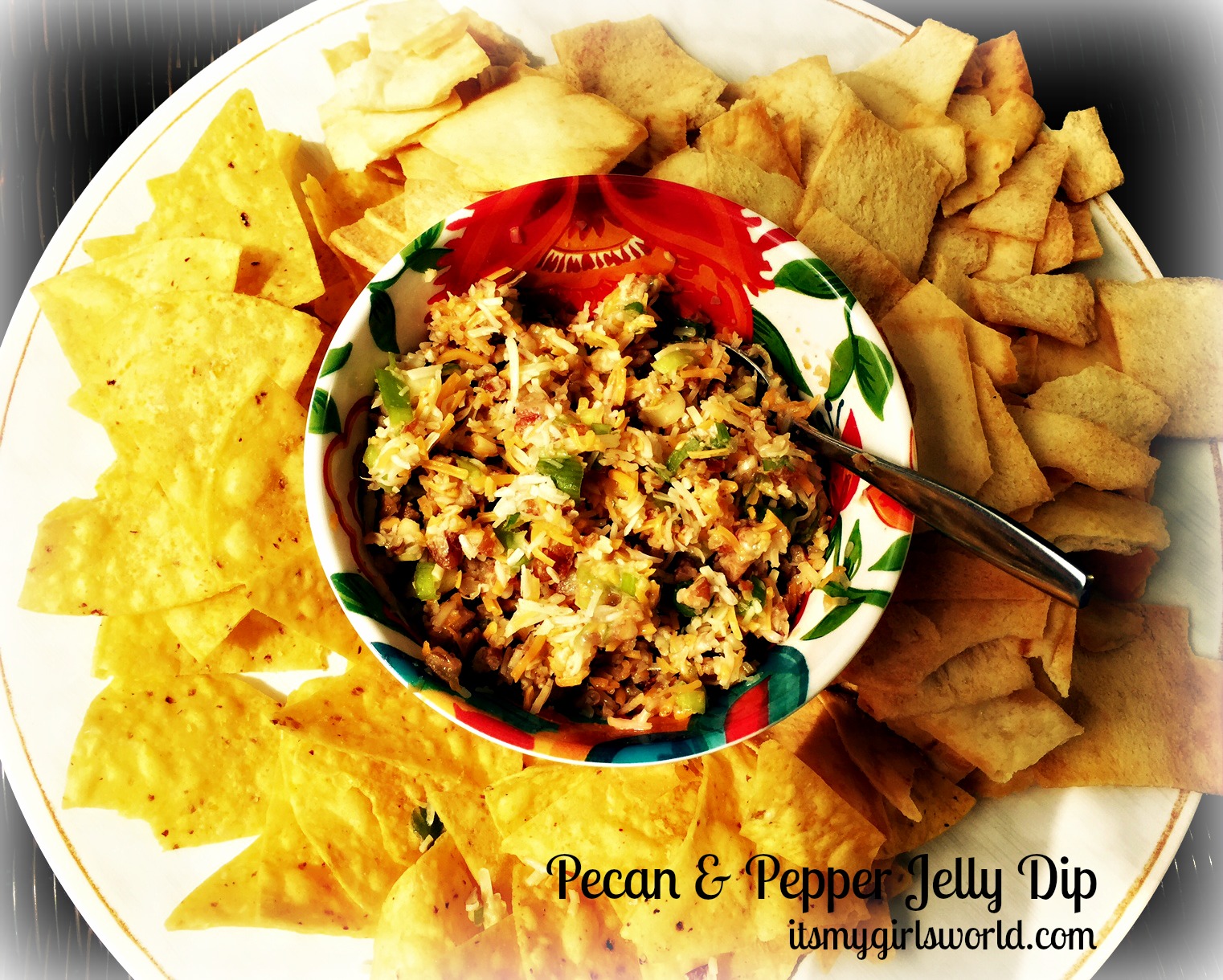 it's my girls' world Pecan and pepper jelly dip