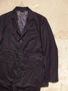 Engineered Garments "Andover Jacket & Cinch Pant in Dk.Navy Worsted Wool"