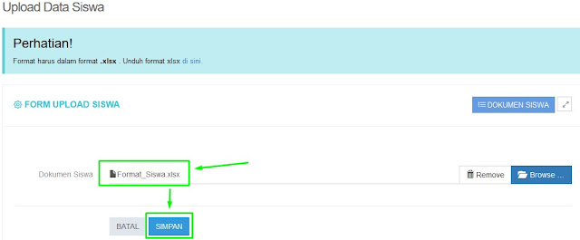 Cara Upload Data Peserta UAMBN-BK