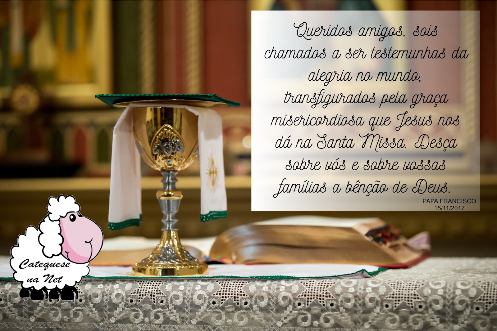 Catequese na Net Católicos, missas no mínimo aos domingos! Catequese na Net Católicos, missas no mínimo aos domingos!