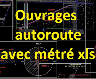 Exemple de métré d'un ouvrage d'autoroute