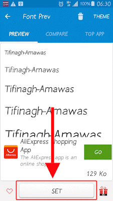 how to install tifinagh on android ?