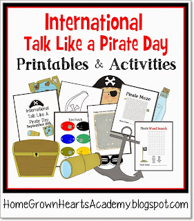 FREE International Talk Like a Pirate Day Printables and Activities