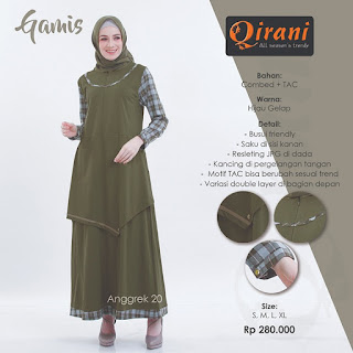 GAMIS BRANDED QIRANI TERBARU 2019 ANGGREK 20