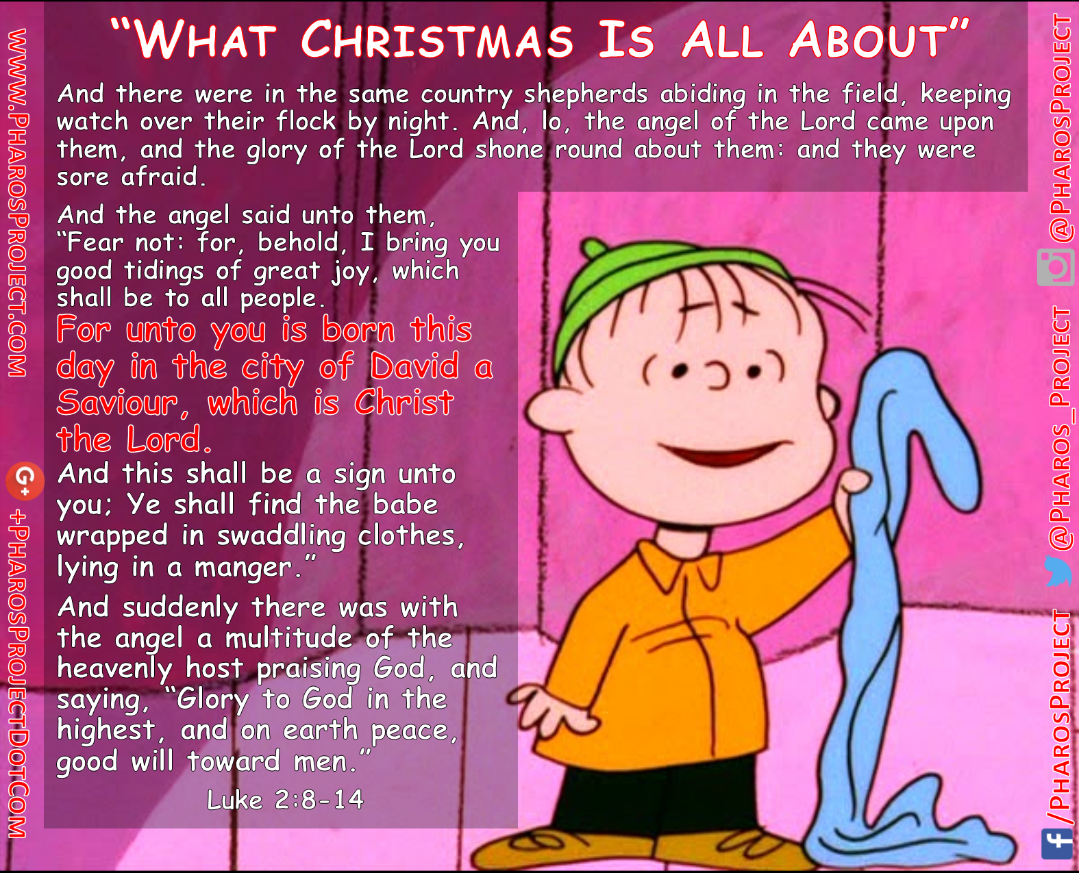 THE PHAROS PROJECT What Christmas is all about. 