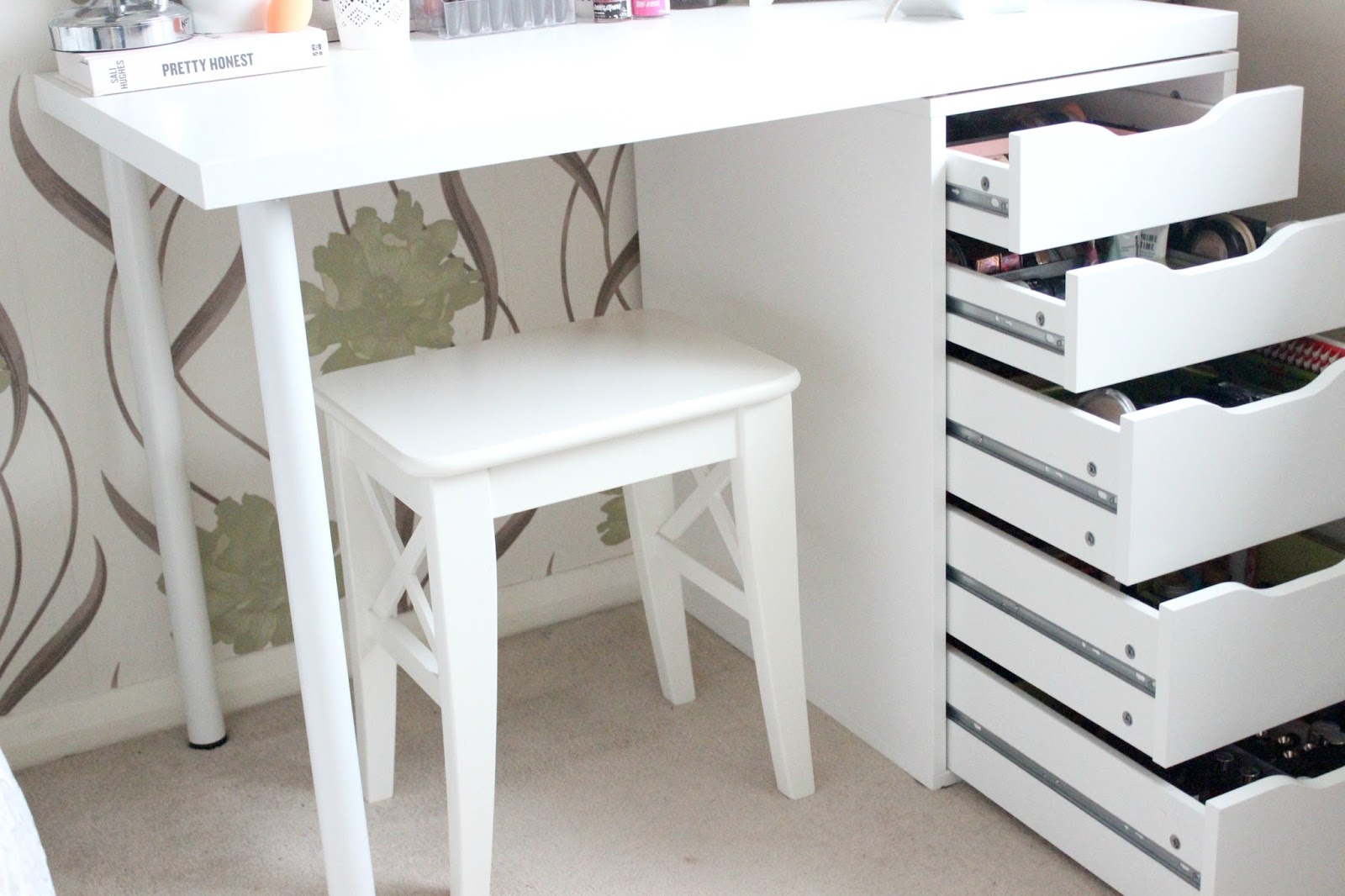 DIY Ikea Vanity & Makeup Storage It's KT