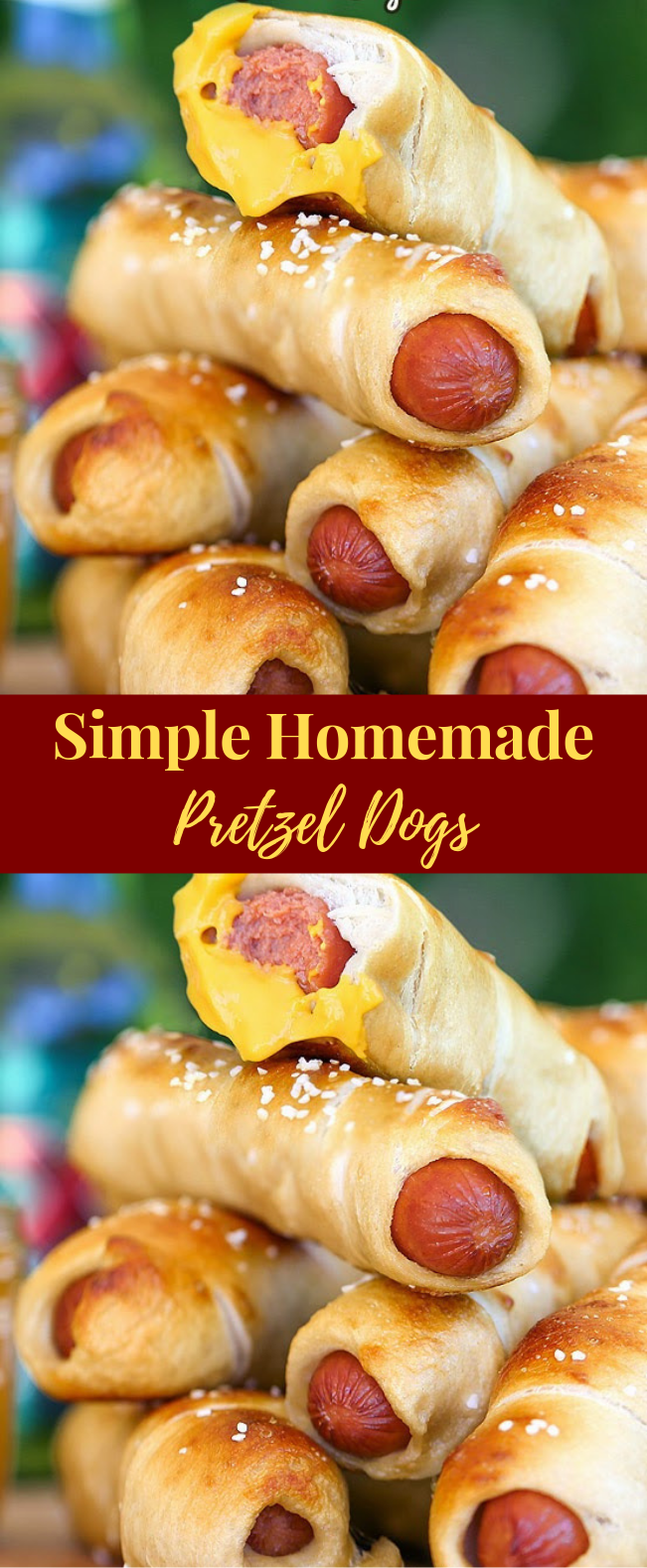 Simple Homemade Pretzel Dogs #Meal #Snack Simple Homemade Pretzel Dogs #Meal #Snack