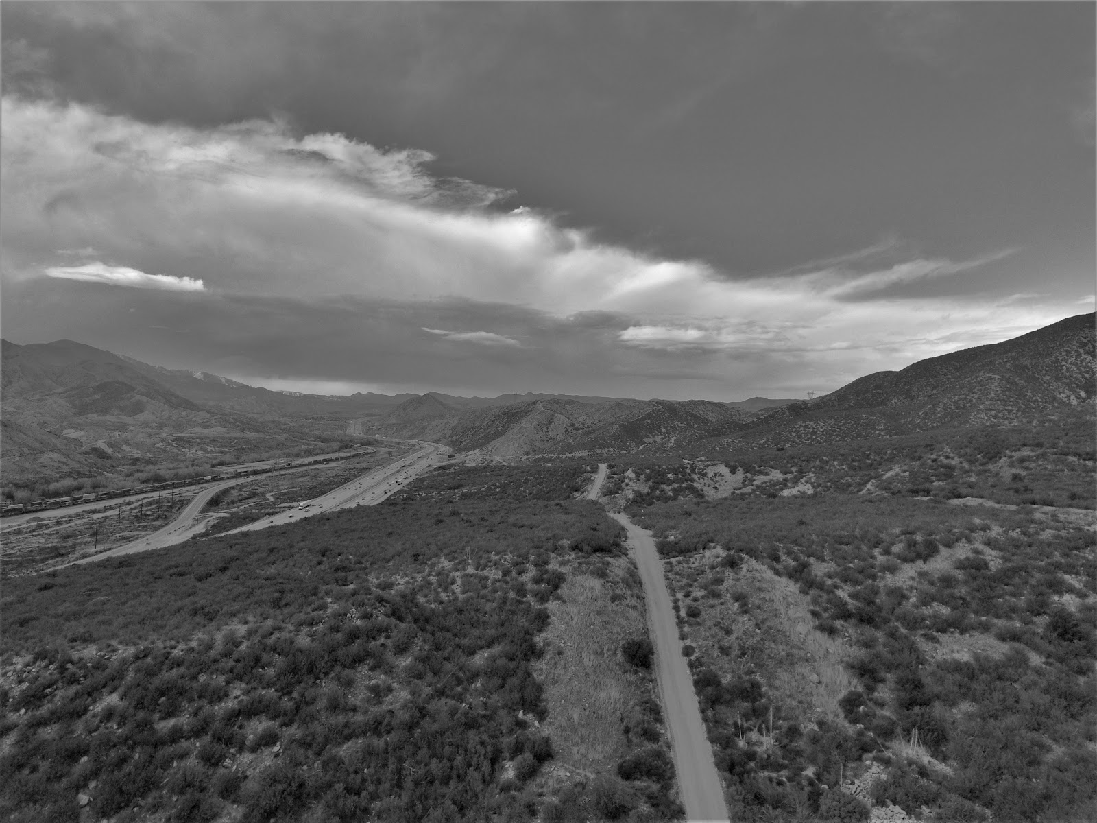 Mojave Desert Diary... Cajon Pass Aerial view...