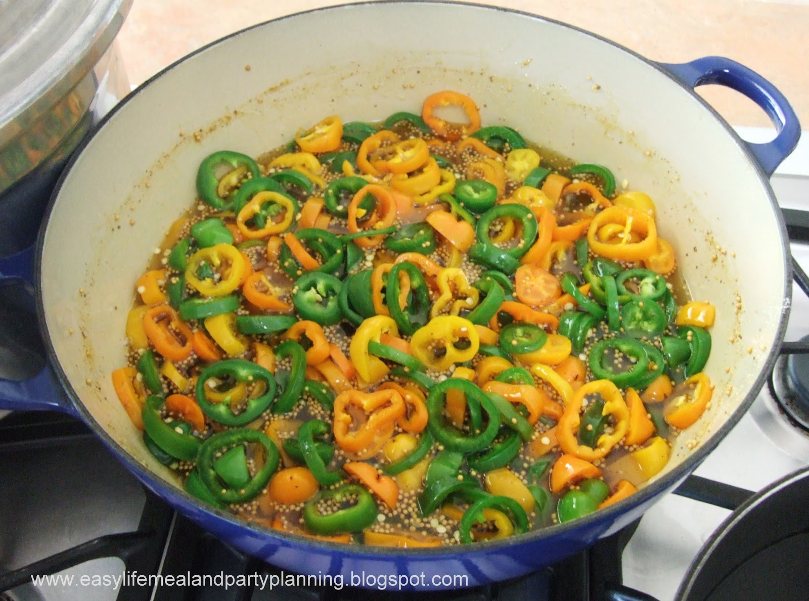 Easy Life Meal and Party Planning Sweet Pepper Cowboy Candy