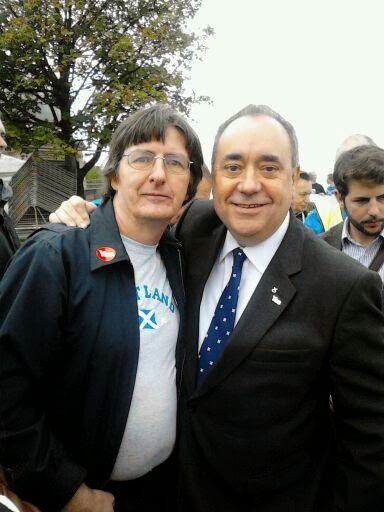 Alex Salmond & Me at Scottish Independence Rally 2013