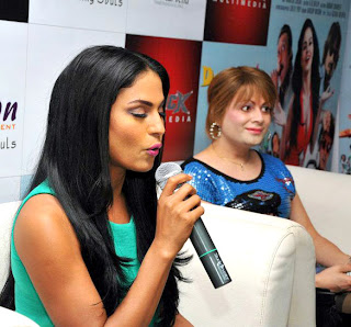 Veena Malik's 'Daal Mein Kuch Kaala Hai!' Promotion at Banglore