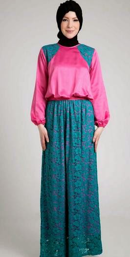 Tren model baju muslim modis orang gemuk 2015 Tren model baju muslim modis orang gemuk 2015