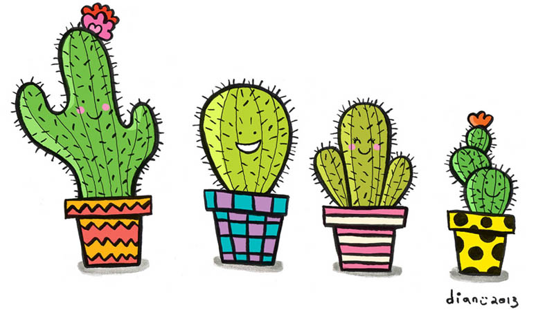 Gambarnya Aldriana hepi hepi hepi kaktus 