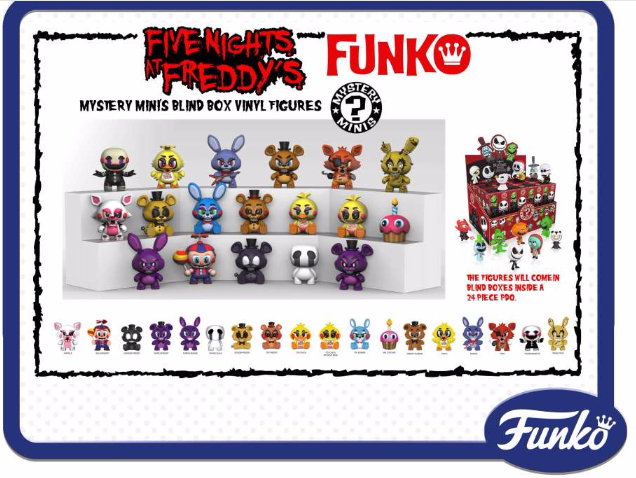 fnaf mystery minis exclusives