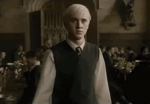 Draco Malfoy in the great hall