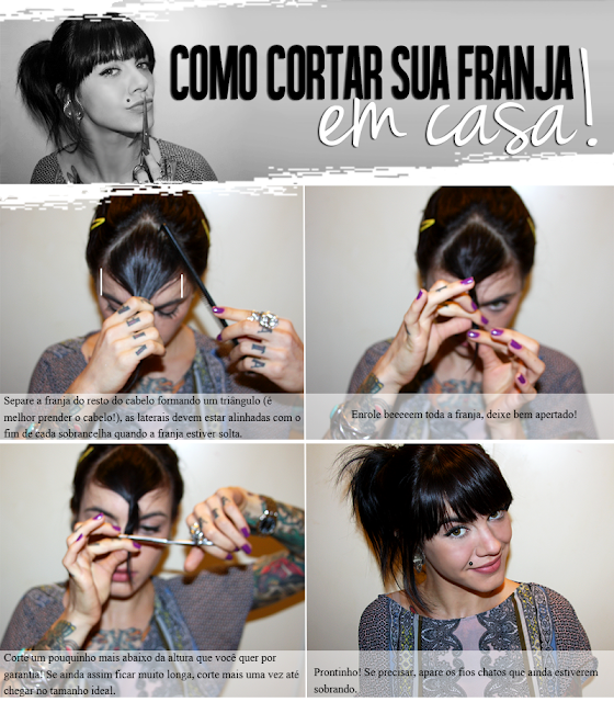 Aprenda a cortar sua franja em casa! - Curiosidades e Fofocas