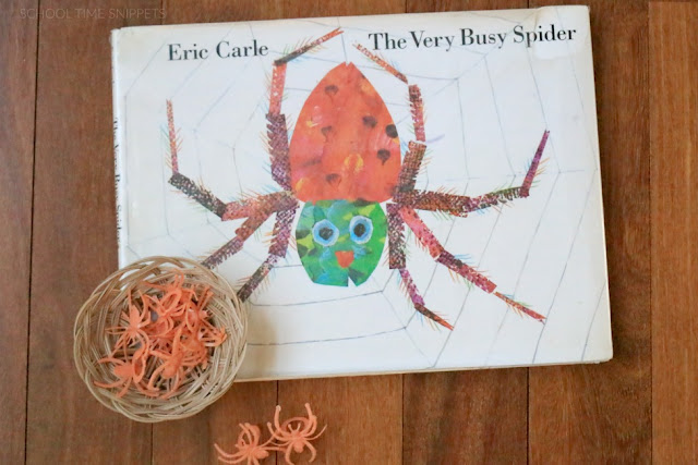 Count to 10 with spider rings preschool counting activity