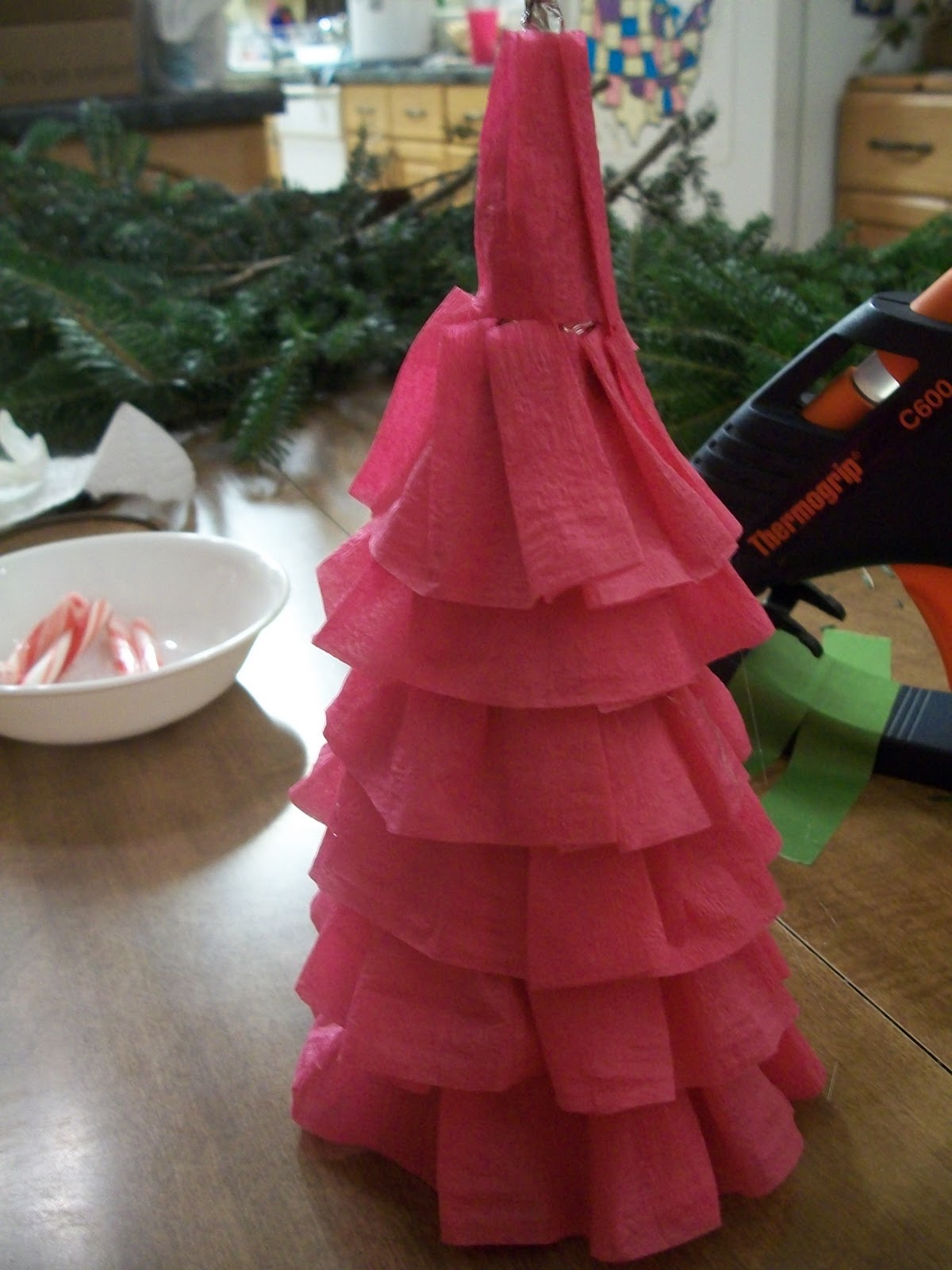 Craftyness O Crepe Paper Tree