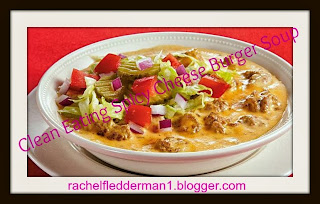 Clean Eating Spicy Cheesy Burger Soup
