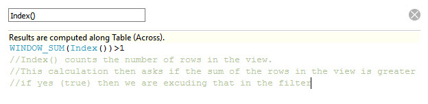 Show Nothing In Tableau When "All" Selected