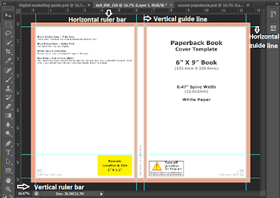 Screenshot: Insert horizontal and vertical guide lines