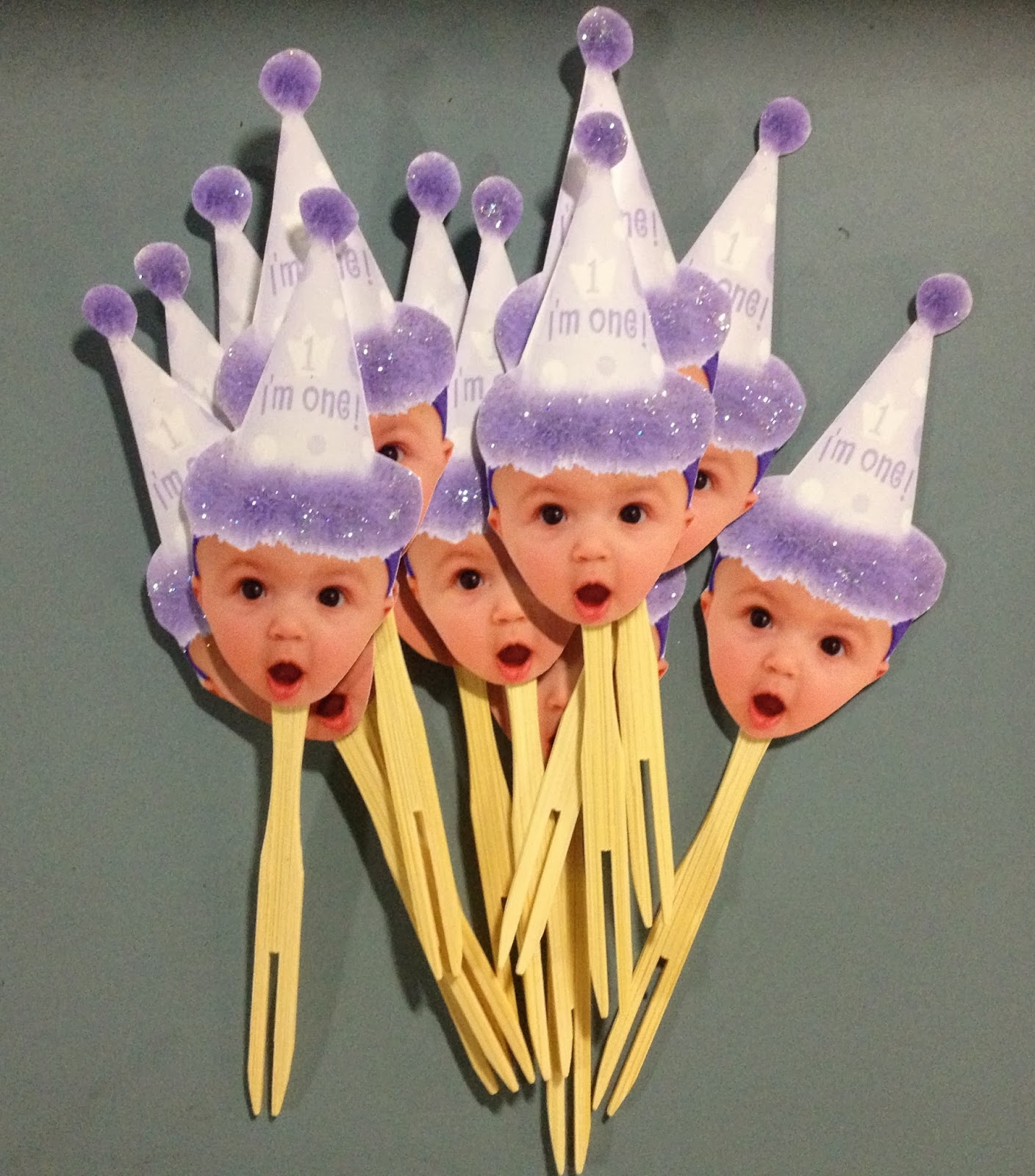 Cake Face Toppers cupcake toppers