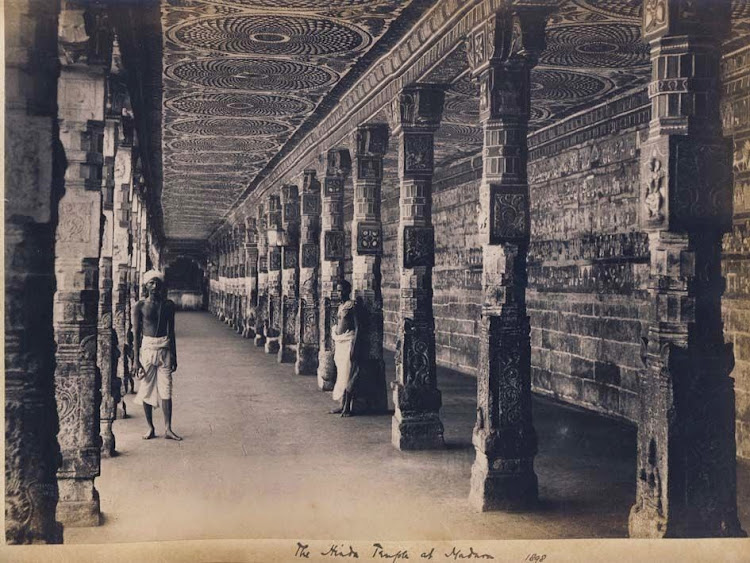 The Temple Corridor at Madurai, Karnataka - 1898