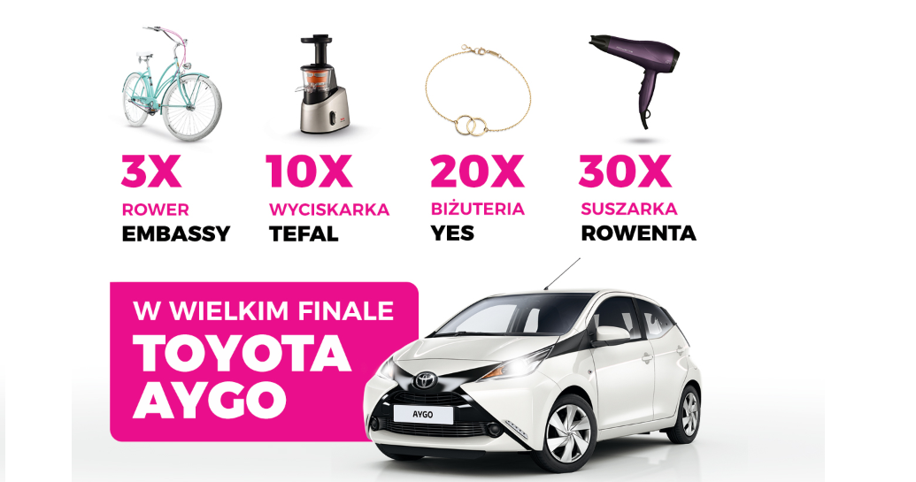 Wygraj samochód osobowy marki Toyota Aygo 2019 Konkurs