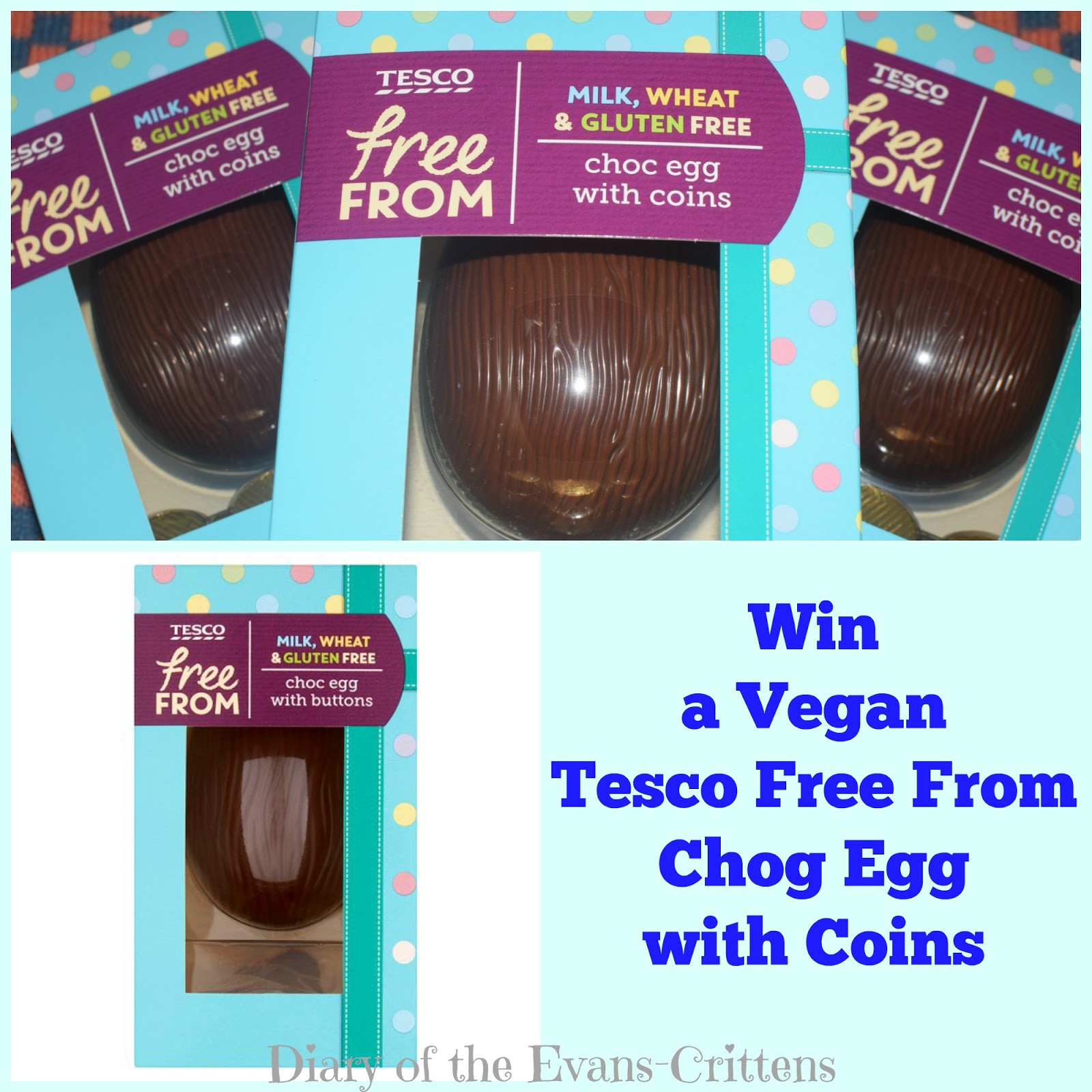 , Food:  Win a Tesco Free From Choc Egg With Coins