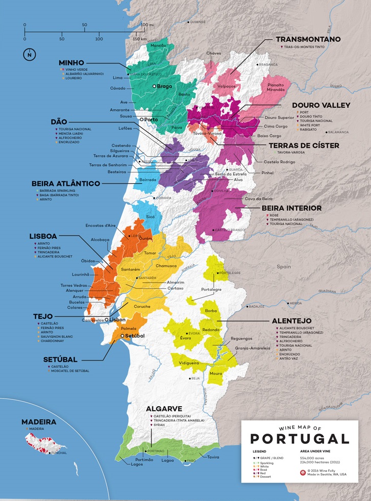 portugal wine maps portugal wine maps