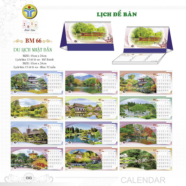 Mẫu lịch để bàn chữ M Mẫu lịch để bàn chữ M