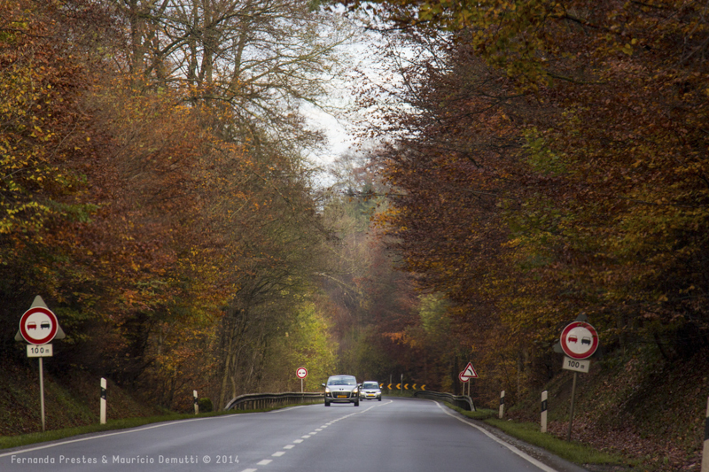 estrada em luxemburgo no outono estrada em luxemburgo no outono