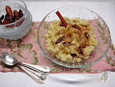 Cuscus Dulce con Pasas, Datiles y Canela.