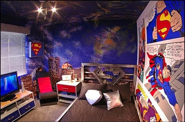 Dormitorios tema Superman - Ideas para decorar dormitorios