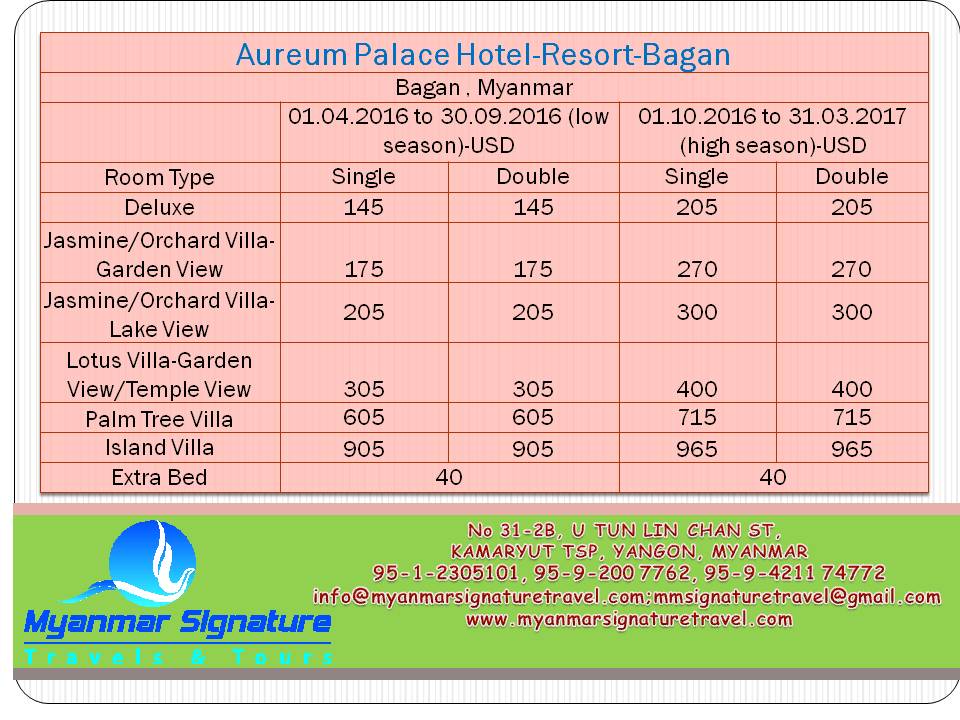 Aureum Palace Hotel Bagan Room Rates Aureum Palace Hotel Bagan Room Rates