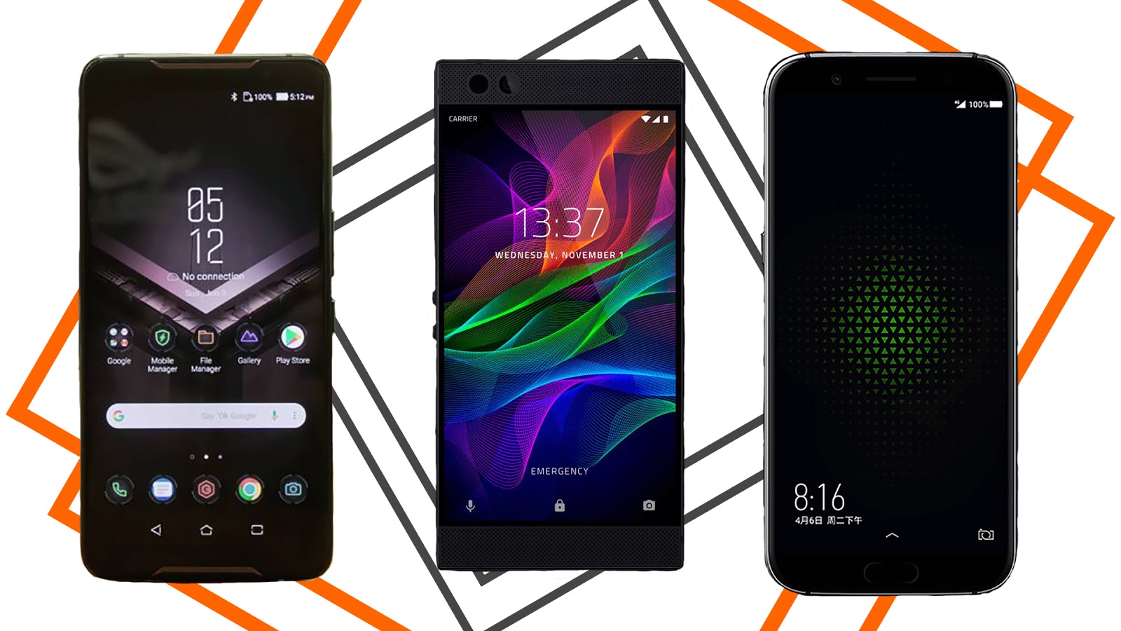 Xiaomi Black Shark Helo vs Razer Phone 2 vs Asus ROG Phone, 3 teléfonos