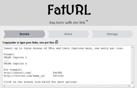 FatURL sito accorciatore di URL per inserire link multipli in un solo link