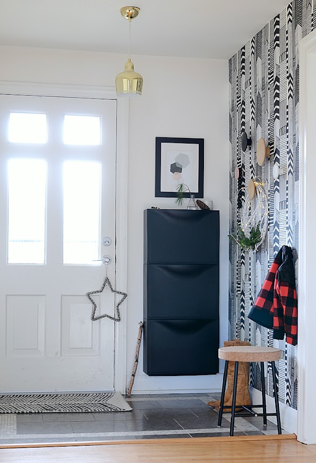Un hogar con decoración de Navidad low cost