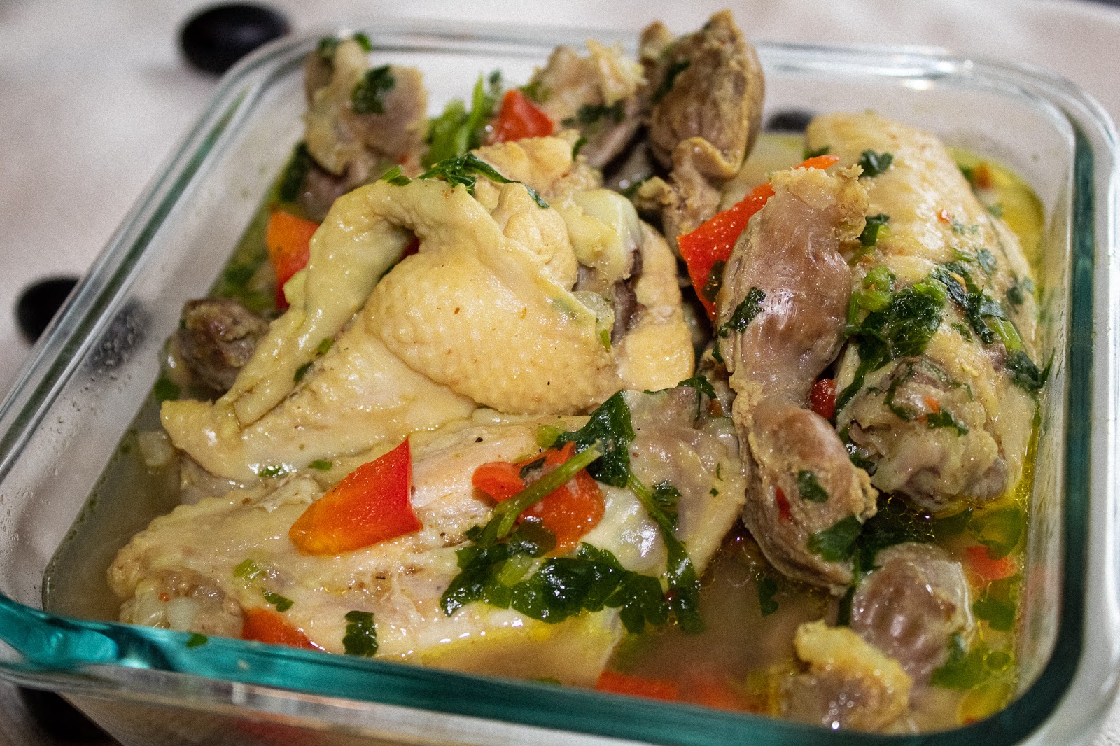 Chicken/gizzard peppersoup (Parsley)